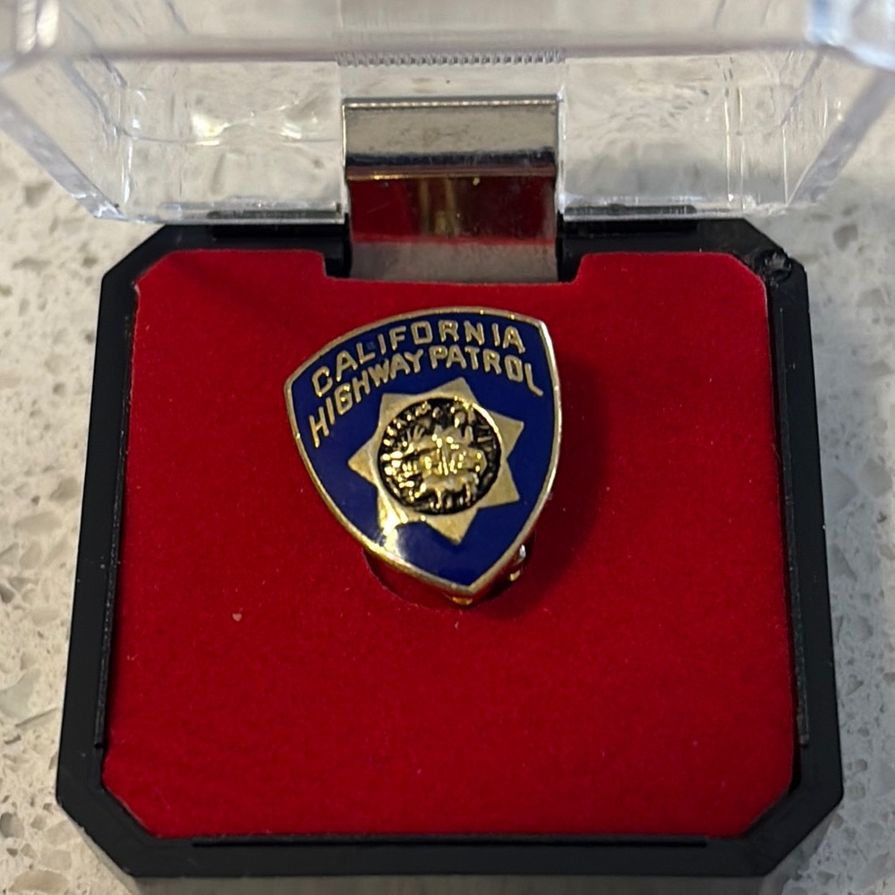 California Highway Patrol Gold and Blue Pin